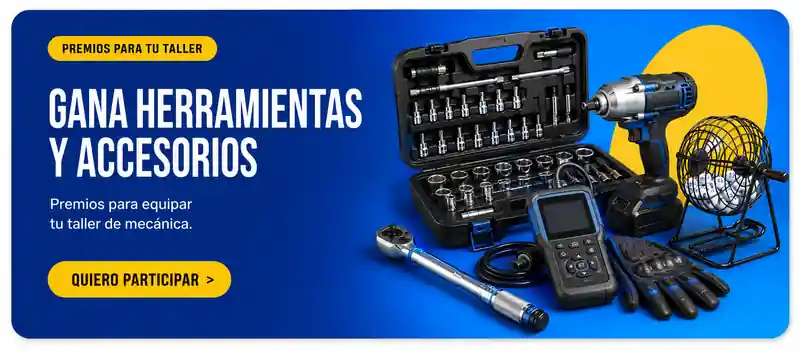 Premios de herramientas y accesorios para talleres de mecánica