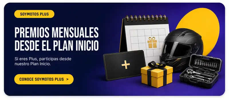 Premios mensuales Soy Motos Plus desde el Plan Inicio