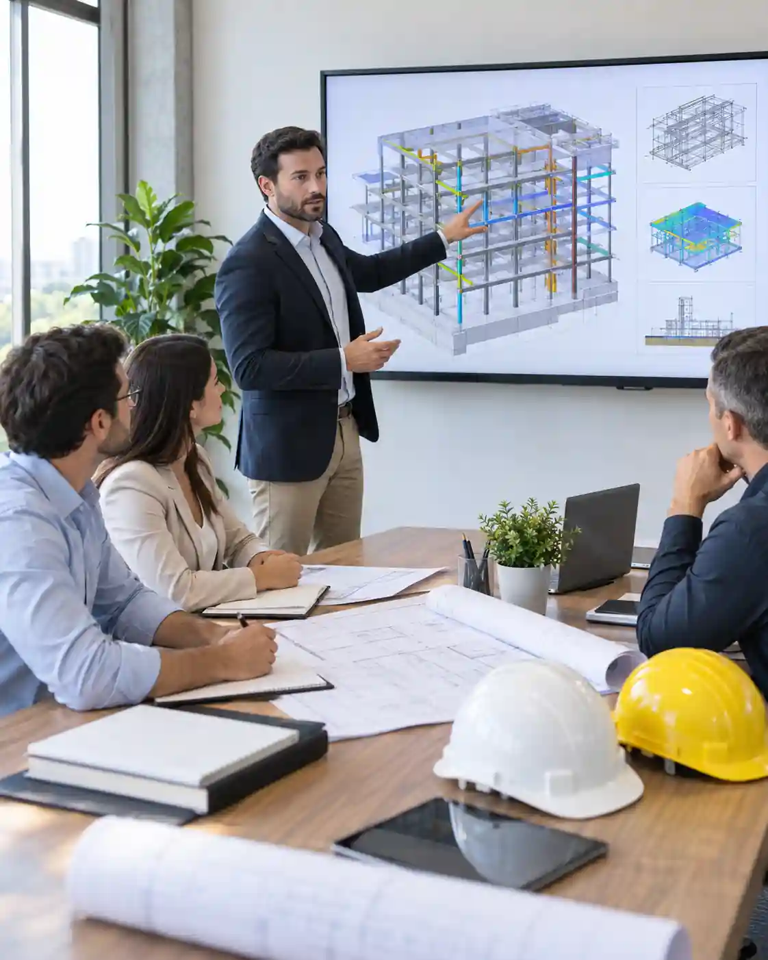 Consultor brindando asesoría y capacitación a una empresa